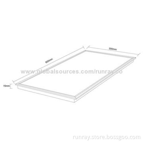Super Thin Dimmable LED Panel Light with 20W Power, 85-265V AC or 12V DC, 80-110lm/W